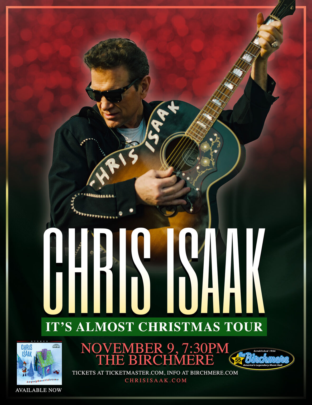 CHRIS ISAAK It's Almost Christmas Tour The Birchmere